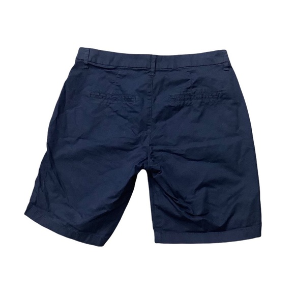 Women's Old Navy 2 XS 9” inseam Shorts Bermuda Chino Khakis Navy Blue Stretch - Picture 4 of 7